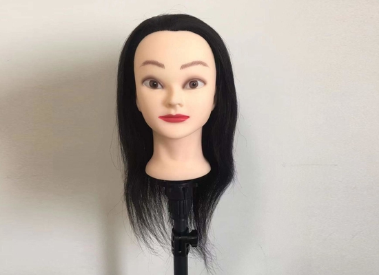 PORCELANA Cabeza de maniquí de alta calidad afroamericana para enseñanza de maquillaje, peluquería y estilismo para barbería y escuela. proveedor