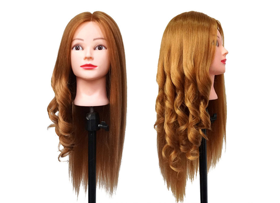 PORCELANA Mujer profesional 100% cabello humano maniquíes cabeza maniquíes cabeza para estudiantes principiantes proveedor