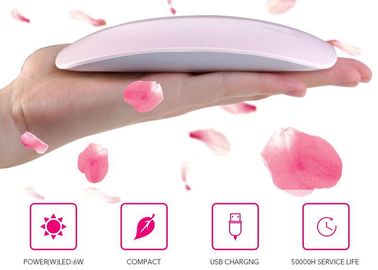 PORCELANA SUN 6w luz UV secador de uñas de shellac, portátil USB LED plástico mini lámpara de uñas UV proveedor