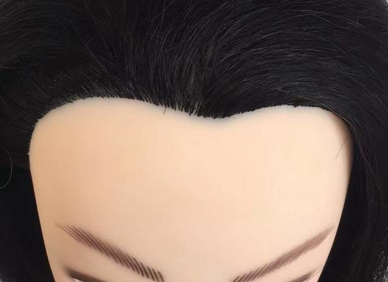 Cabeza de maniquí de alta calidad afroamericana para enseñanza de maquillaje, peluquería y estilismo para barbería y escuela. proveedor
