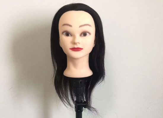 Maniquíes de entrenamiento de peluquería barbería 100% naturales con cabello humano, personalizados para EE. UU. proveedor