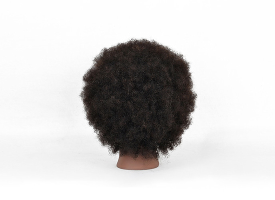 Cabello crudo verdadero cabeza de maniquí peluquero de alta calidad entrenamiento real salón americano africano maniquí cosmetología cabeza de muñeca proveedor