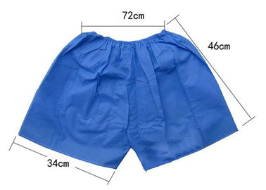 Boxers desechables para hombre, pantalones de tela no tejida, azul/negro, pantalones boxer desechables de tela no tejida para spa proveedor