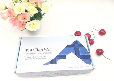 Cera dura 500g Forma de barra de chocolate Cera caliente para el hombre duro Depilación de cabello Cera sin rayas proveedor