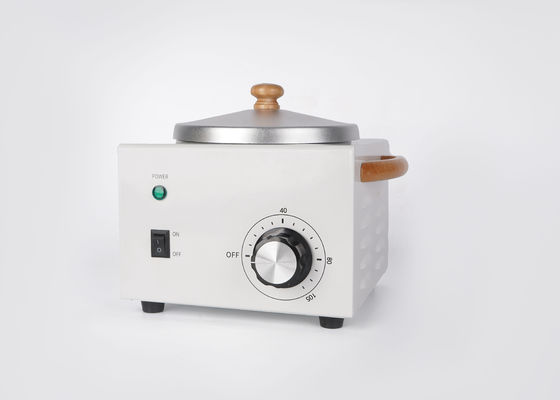 Calentador de cera de 500CC eléctrico, moderno, con mango de madera, metal, hierro, quemadores de cera transparentes, calentador de cera de 1 libra, calentador de cera de 500 ml proveedor