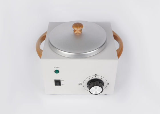 Calentador de cera eléctrico con mango de madera de 500 ml, calentador de cera metálico para salón de belleza, 1 libra de cera fundida, 500 cc * 2, EE. UU. proveedor